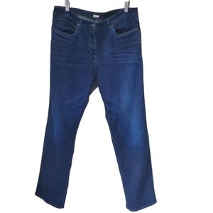 EILEEN FISHER Jeans Dark Wash Blue Midrise 16